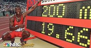 Michael Johnson smashes 200m world record at 1996 trials | NBC Sports