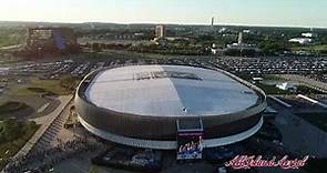 Copyrighted Aerial Footage of Nassau Coliseum, Uniondale, Long Island, New York