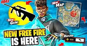 New Free Fire is Here 😍 *must watch* New Update OB43 - Garena Free Fire