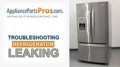 Refrigerator Leaking Water - Top 8 Reasons & Fixes - Kenmore, Whirlpool, Frigidaire, GE & more