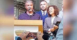 Sylvester Stallone in Puglia a Gioia del Colle nella città del nonno