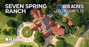Seven Spring Ranch | 406 Acres Land & Gorgeous Home for Sale | Collin County, Texas