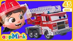 🚒🎶 Fire Truck Song🚨 Fireside Melodies and Adventures! 🌟🔥 #appmink #nurseryrhymes #kidssong