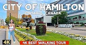 4K City of HAMILTON in Ontario CANADA | Best Walking Tour