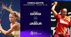 Camila Giorgi vs. Ons Jabeur | 2023 Eastbourne Round of 16 | WTA Match Highlights