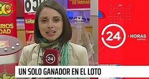 Único ganador del Loto: Más de 4 mil millones de pesos se van a Peñaflor | 24 Horas TVN Chile