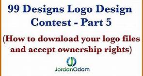 99 Designs Logo Design Contest - Part 5 - How to download your logo design files