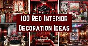 100 Red Interior Design Ideas for 2024