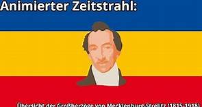 Animierter Zeitstrahl: Übersicht der Großherzöge von Mecklenburg-Strelitz (1815-1918)