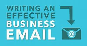 Writing an Effective Business Email