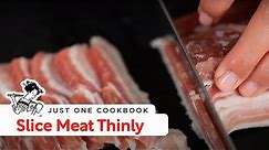 How to Slice Meat Thinly - Tea Time with Nami (Ep 6)