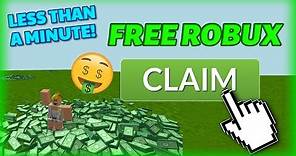 HOW TO GET FREE ROBUX IN LESS THAN 1 MINUTE! **Not Clickbait**