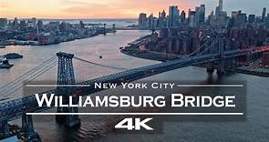 【4K航拍】美国纽约 威廉斯堡大桥 Williamsburg Bridge, New York City 🇺🇸