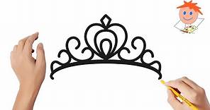 How to draw a princess tiara crown | Easy drawings