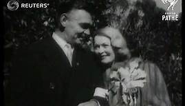 Clark Gable and Sylvia Ashley marry (1950)