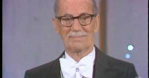 Groucho Marx receiving an Honorary Oscar®