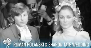 Roman Polanski & Sharon Tate: A Star Studded London Wedding (1968) | British Pathé