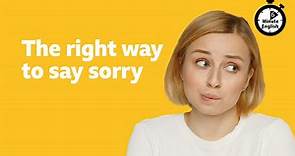 BBC Learning English - 6 Minute English / The right way to say sorry