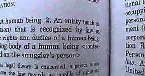 What is a Person-Black law dictionary