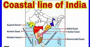 How to Learn Coastal line of India