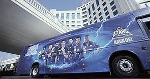 Gujarat Titans | Unveiling our team bus for the new thunderous season