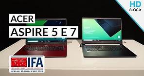 ACER ASPIRE 5 E 7: notebook con Intel Core G e Whiskey Lake
