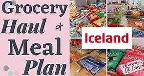 Huge Iceland Delivery Online Shopping Grocery Haul & Meal Plan April 2021 | Mummy Of Four UK Haul