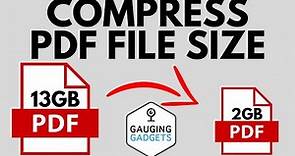 How to Compress PDF File Size Without Losing Quality - Reduce PDF Size