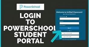 How to Login PowerSchool Student Portal 2022? Power School Student Portal Sign In