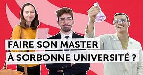 Pourquoi faire son master à Sorbonne Université ?