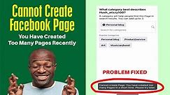 Can't Create a Facebook Page? We've Got Your Solution!