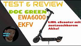 DocGreen EWA 6000 TEST & REVIEW 🔥 LIDL e-Scooter mit Strassenzulassung, EKFV eScooter unter 300 Euro