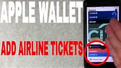 ✅ How To Add Plane Tickets And Show Tickets To Apple Wallet 🔴