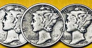 $125,000 For A US 1945 Mercury Winged Liberty Dime Philadelphia Full Bands - United States Coin