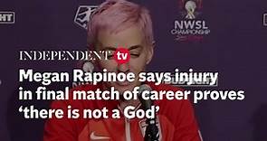 Megan Rapinoe says injury in final match proves ‘there is not a God’
