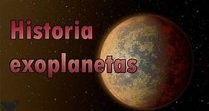 Historia del descubrimiento de exoplanetas