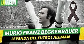 Murió Franz Beckenbauer, leyenda del futbol alemán a los 78 años