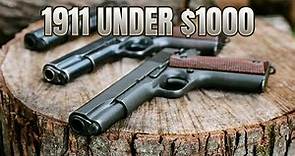 5 BEST 1911 PISTOLS UNDER $1000 IN THE WORLD OF THE YEAR 2024