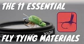 Getting started in fly tying: the 11 basic materials you need to start tying