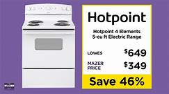 Save 46% On Electric Ranges