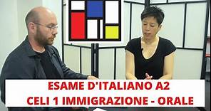 Esame di italiano: CELI 1 - A2 Immigrazione (orale)