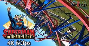 Official Superman Ultimate Flight POV - 4K 60fps - Six Flags Great Adventure
