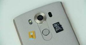LG V10: How to Insert SIM Card & Micro SD Card
