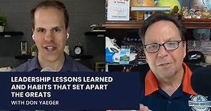 Don Yaeger on Leadership Lessons Learned from John Wooden, Coach K, and Walter Payton