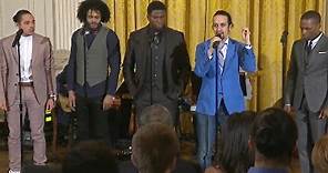 Hamilton cast performs "My Shot" at White House