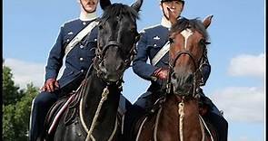 Tom Hiddleston and Benedict Cumberbatch on the set of War Horse