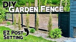 DIY Garden Fence with Gate [EZ Post Install]