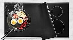 Cook's Aid Induction Cooktop Protector Mat 20.4x30.7 In, (Magnetic) Electric Stove Burner Covers Antiscratch as Glass Top Stove Cover, Silicone Induction Cooktop Mat for Electric Stove Top (20.4x30.7 In, Plain Black)