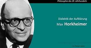 Max Horkheimer - Dialektik der Aufklärung