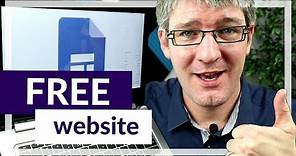 How to create a Website in Google Sites for Free